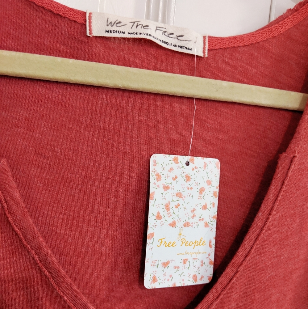 NWT Free People Sienna Snap Long Sleeve Top - Picture 7 of 8